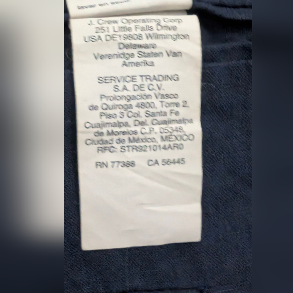 J Crew Cotton/Limen Classic Navy Blazer, 44R - Picture 10 of 10